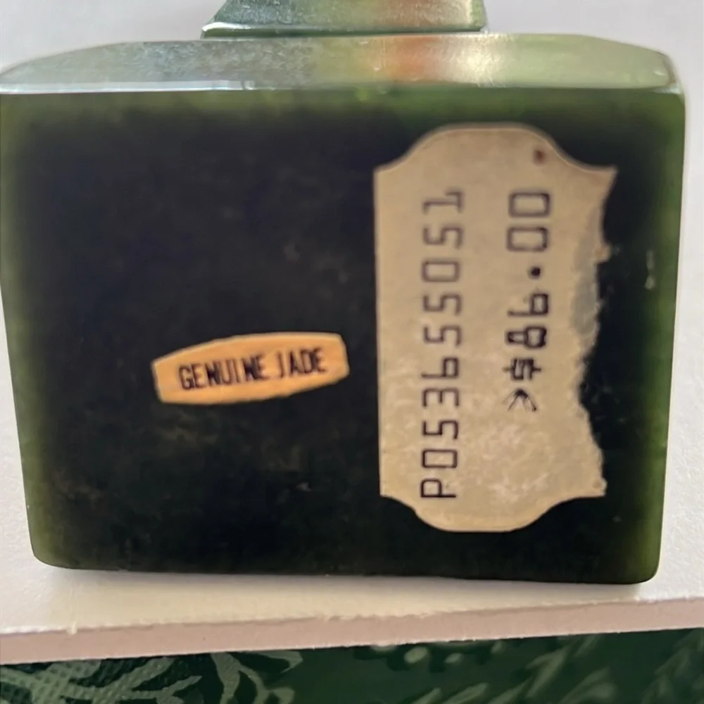 Vintage Genuine Jade Mini Totem Pole.